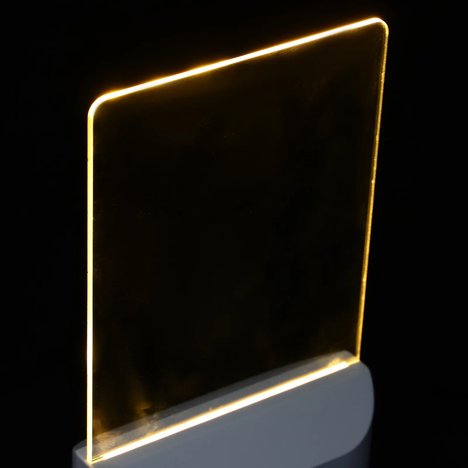 어린이용 그림판 아크릴 LED 라이트 업 드라이 이레이저 화이트보드 DIY 야간 조명 메시지 램프 창의적인 아이 방 꾸미기 용품 1세트