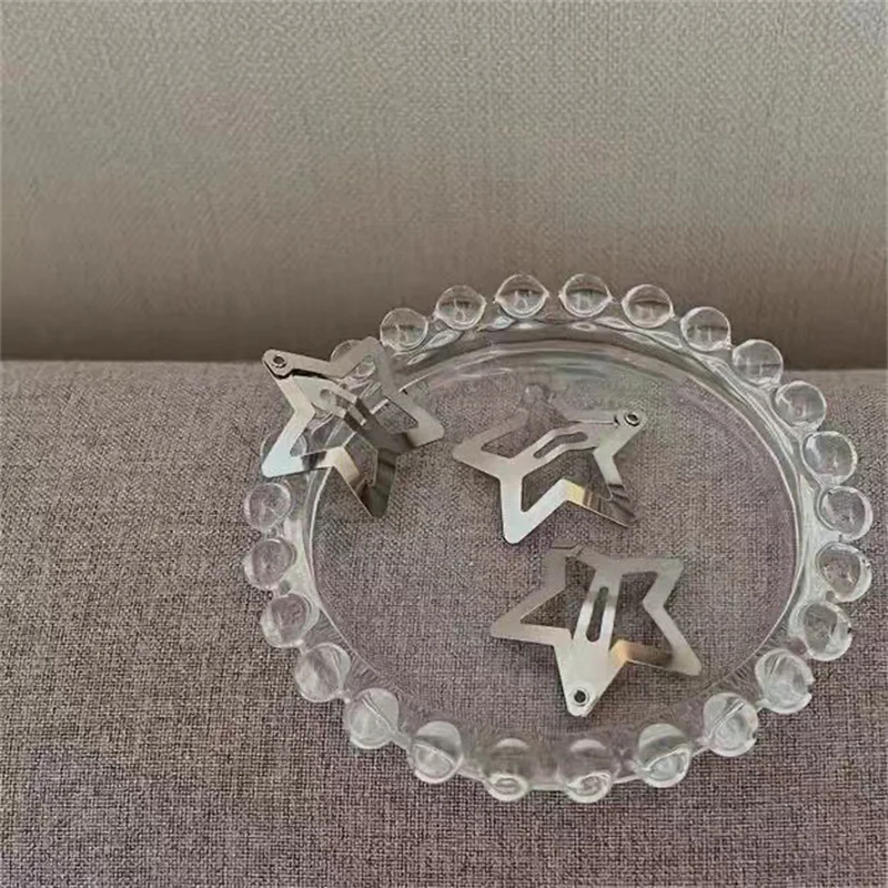 Y2k Aesthetics Pentagram Star Bobby Pin Sweet Cute Cool Trend Metal Hair Clip for Women Harajuku Fashion Hair Accessories jewelry set hair accessory hair clip