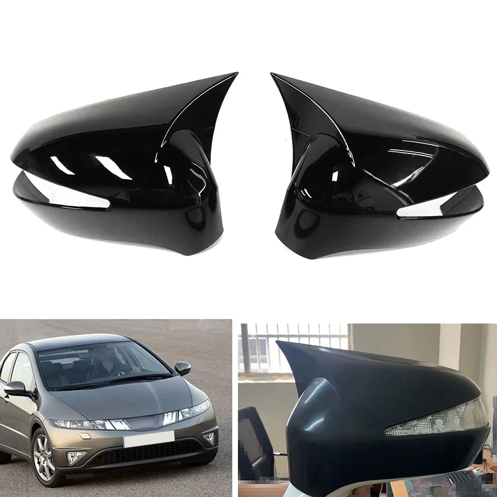 

Car Rearview Mirror Cover Door Side Rear View Caps for Honda Civic 8Th 2006-2011