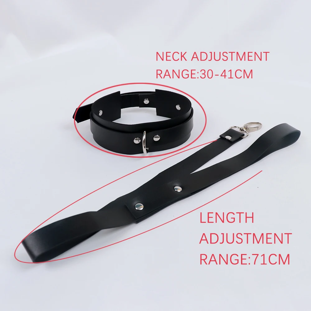 Sexy PU Leather Traction Rope Collar Necklace Punk Tassel Choker with Pu Leather Leash Jewelry Bohemian Clothing Harajuku