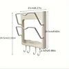 Space-Saving Wall Mount Hair Straightener Holder - No-Drill, Durable Plastic Organizer for Curling & Flat Irons in Bathroom 5