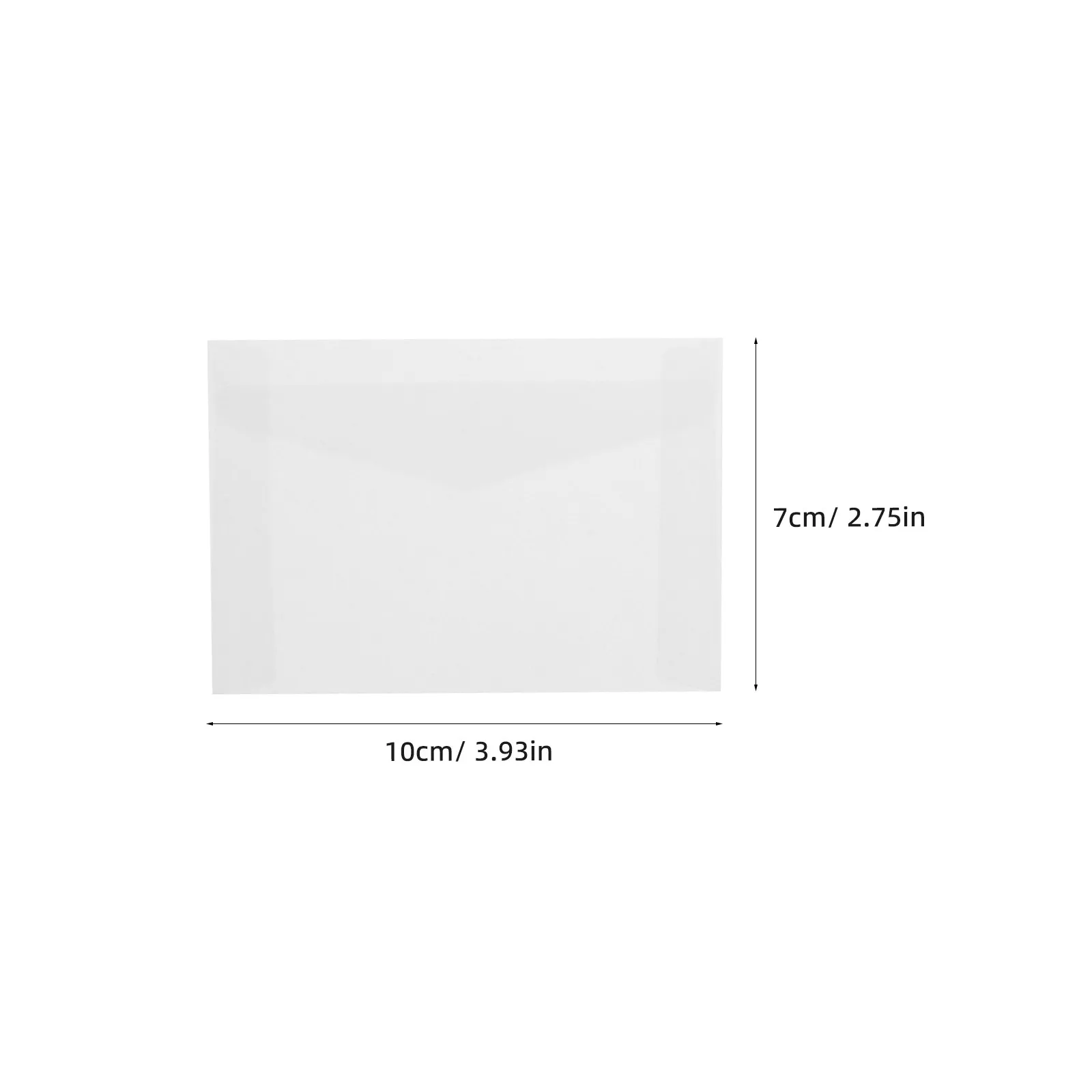 100Pcs Glassine 봉투 3.9x2.8 인치 결혼식 초대장 선물 카드 명함용 무산성 반투명 종이 봉투