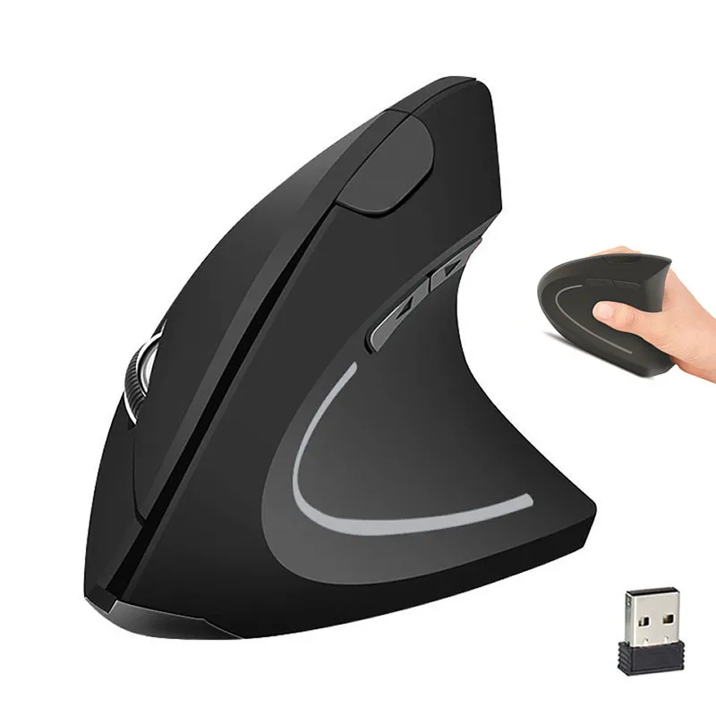 

Мышь Компьютерная Вертикальная Беспроводная игровая, 1600DPI, USB
