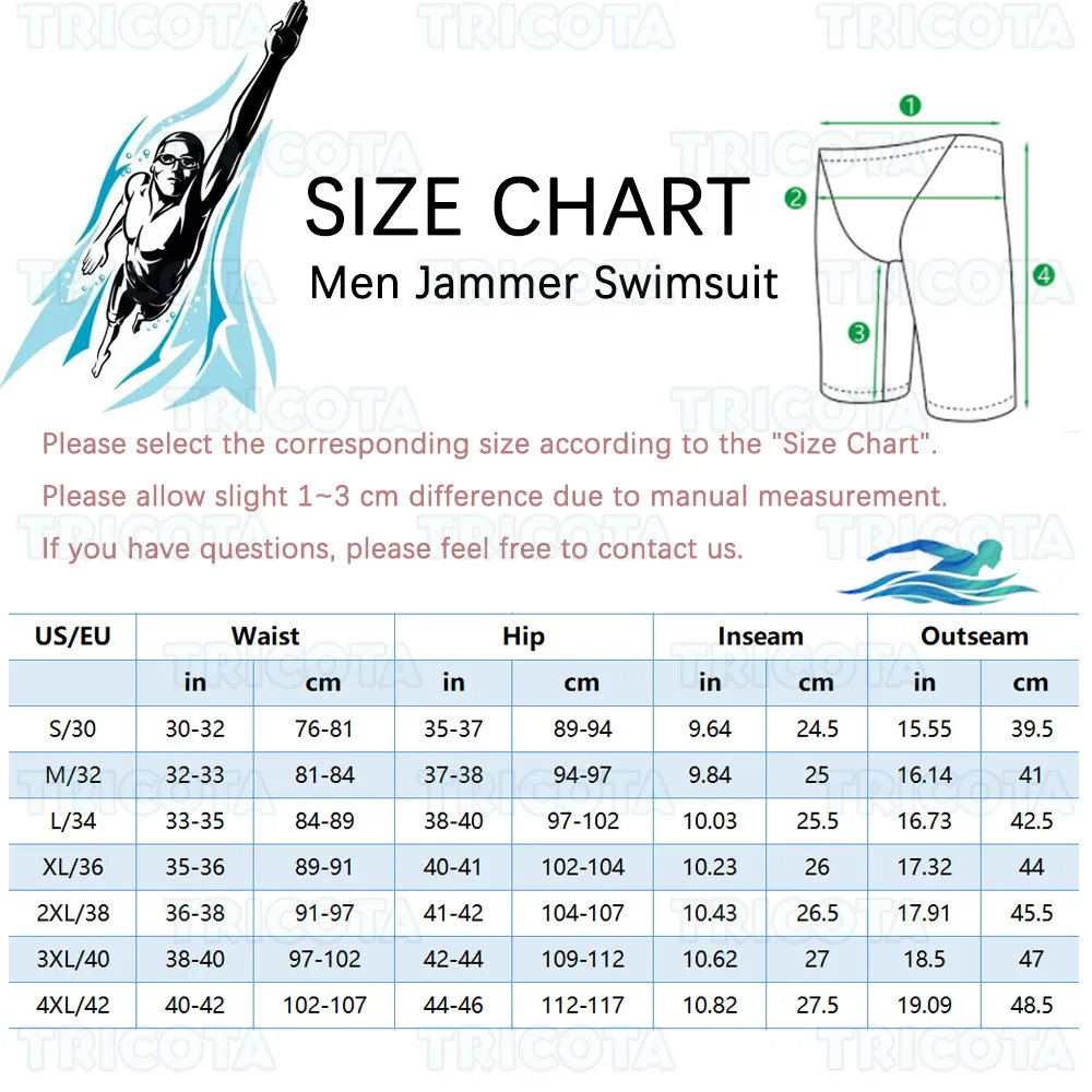 Summer Swimming Trunks Men Professional Tight Jammer Swimwear Outdoor Beach Printed Solid Durable Training Surfing Swim Shorts 6