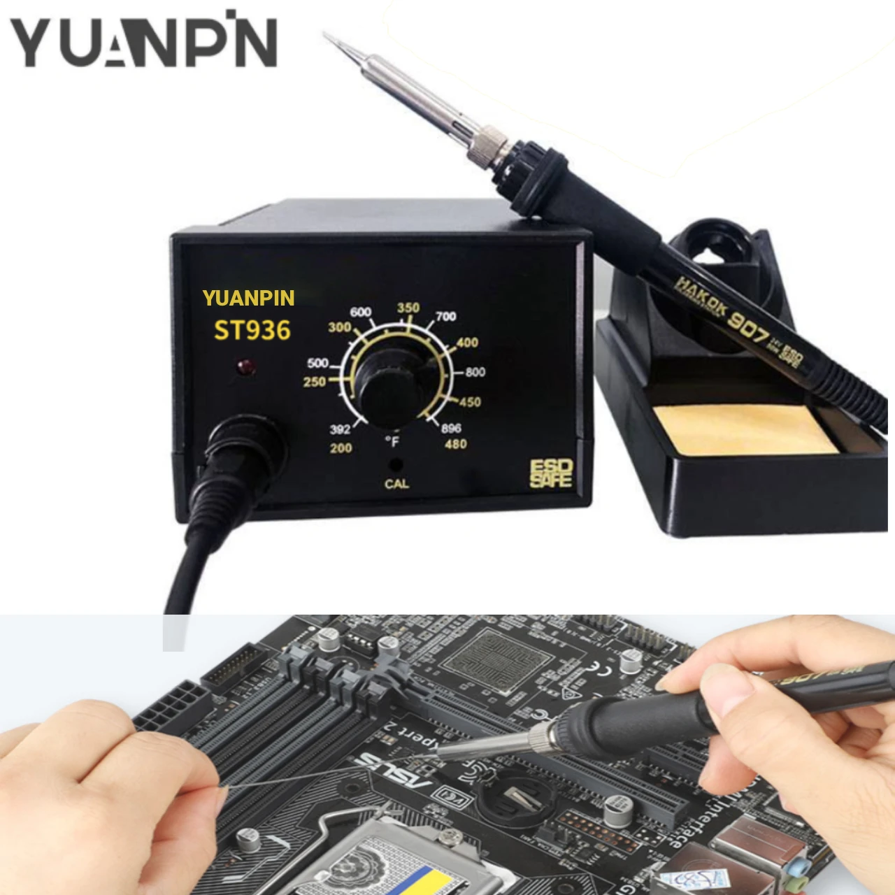 YUANPIN 936 Soldering Station Electronic Professional Lead-free 60W Soldering Iron Tools To Repair Cell Phones 220V