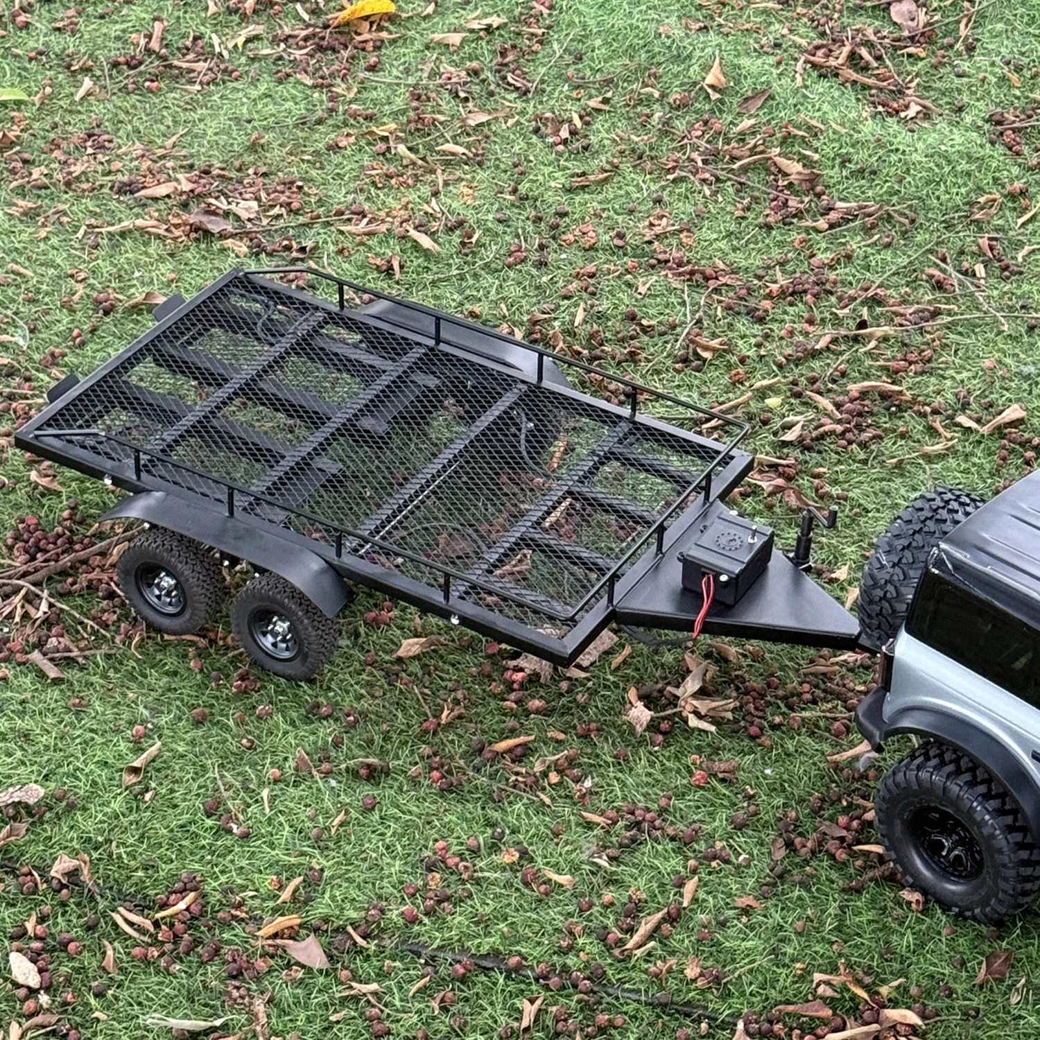 Remorque Tubulaire Crawler RC 1/10 - Roue Jockey Télescopique