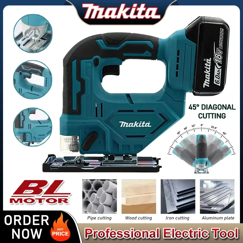Makita DJV182Z sans fil 18V batterie au Lithium Rechargeable électrique scie sauteuse courbe scie bois coupe multifonction scie