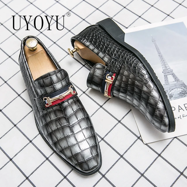 Designer Luxury Mens Wedding Dress 38~48 Loafers Brand Business Casual  Moccasin Leather Buckle Driving Formal Suit Shoes For Men - Leather Casual  Shoes - AliExpress