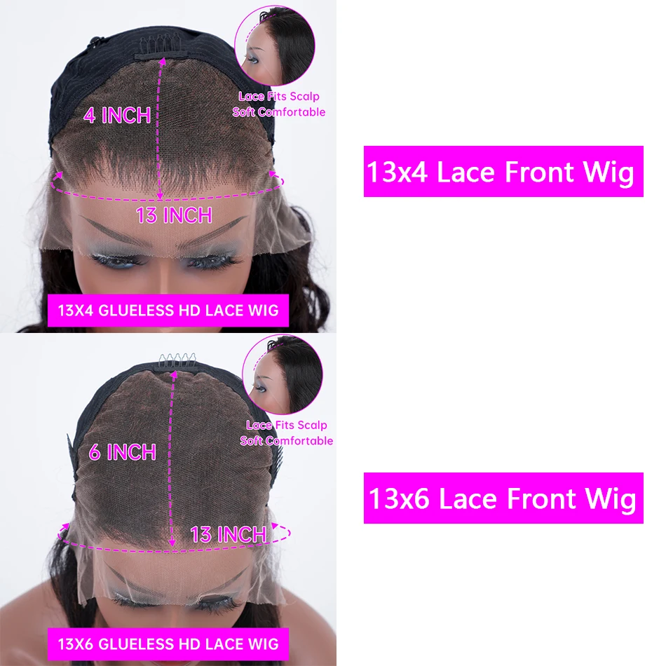 13x6 Deep Wave Frontal Wig Loose Water Wave Hd Lace Front Wig 30 32 Inch 13x4 Glueless Curly Lace Human Hair Wig For Black Women