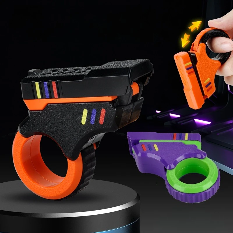 Rotary Textured Finger Fidget Toy for Stress Relief and Focus