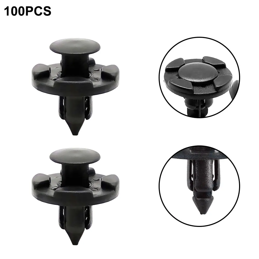 

Clips Fastener Clips 8mm Trucks Airplanes Universal Fastener Clip Black Bumper Bumpers Buses Car Fenders Caravans Clamp Clips