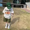 Boys' Summer Short Sleeve T-shirt New Small And Medium Children's Round Neck Top Children's Casual Versatile Half Sleeve Fashion 2