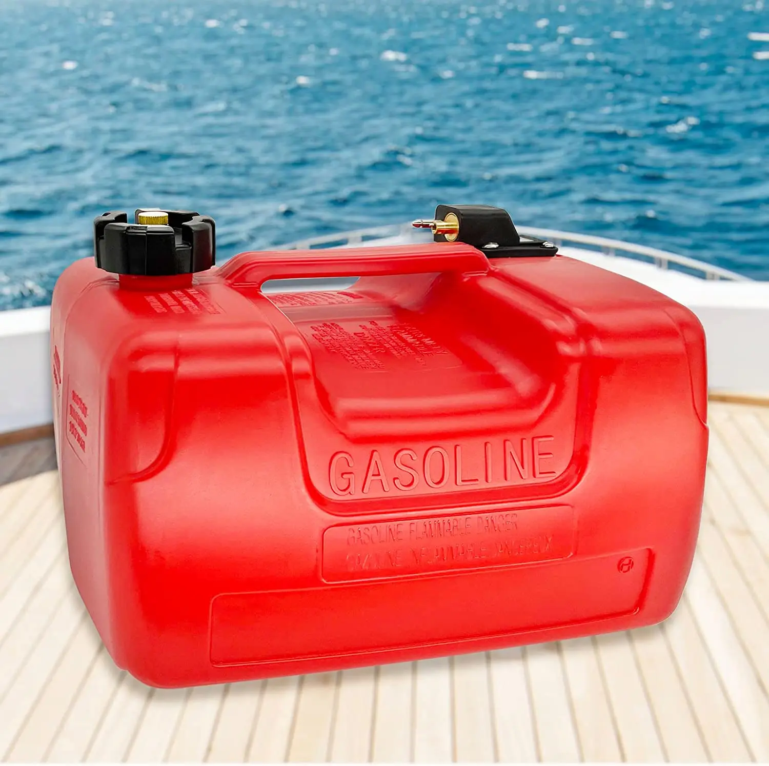 GasTankBoatFuelTank12L3GallonPortableMarineOutboardGasPlasticGasolineContainer