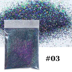 10g Fine Holographic Rainbow Nail Glitter Powder - Multi - Color Shimmer Pigment (10g)