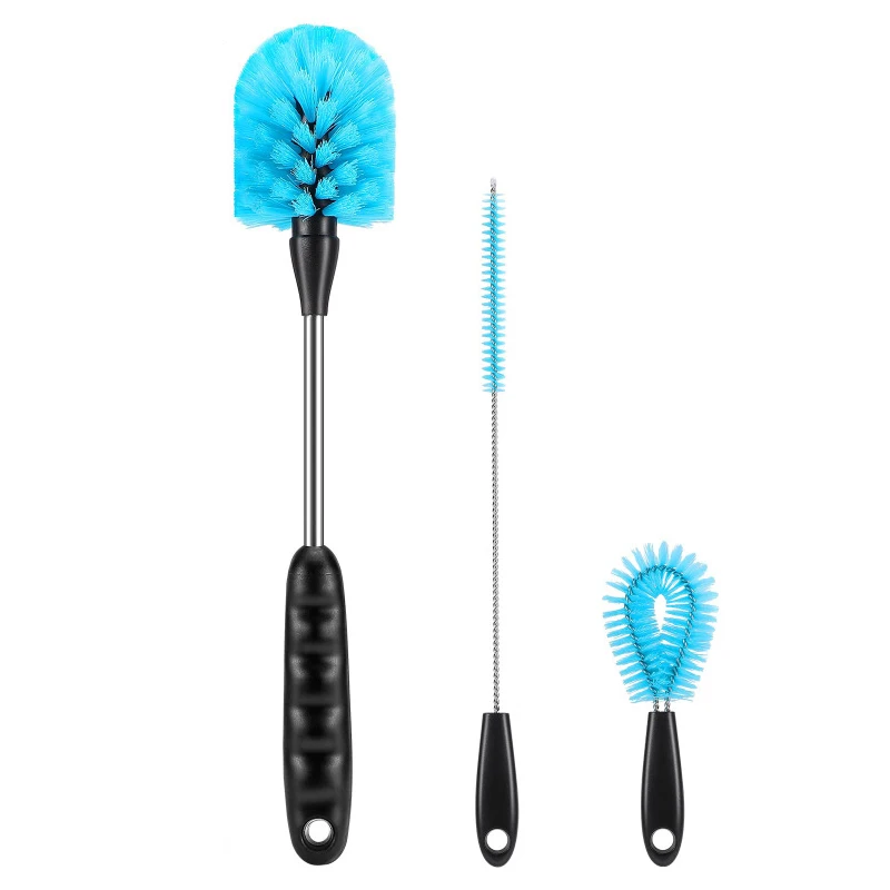 3-in-1 Water Bottle Brush Set Cleaning Brush Long Handle Water Bottles Cleaner Washing Kitchen Scrubbing Tools milk bottle brush bottle brush bottle cleaning brush cleaning brush cleaning brush set