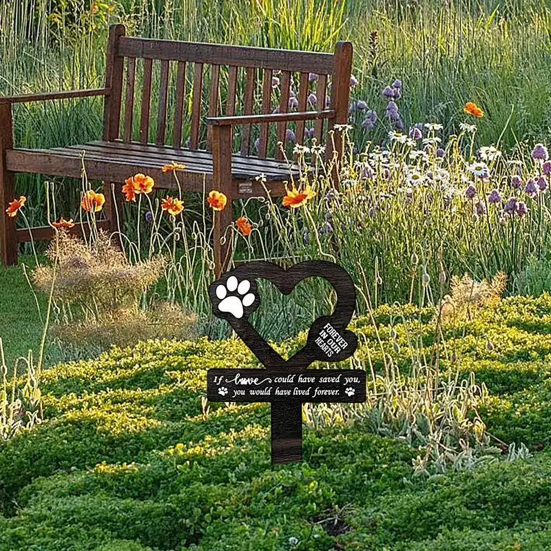 Memorial Pet Grave Markers Memorial Garden Cemetery Stake Dog Grave Stake Pet Loss Plaques Outdoors Markers