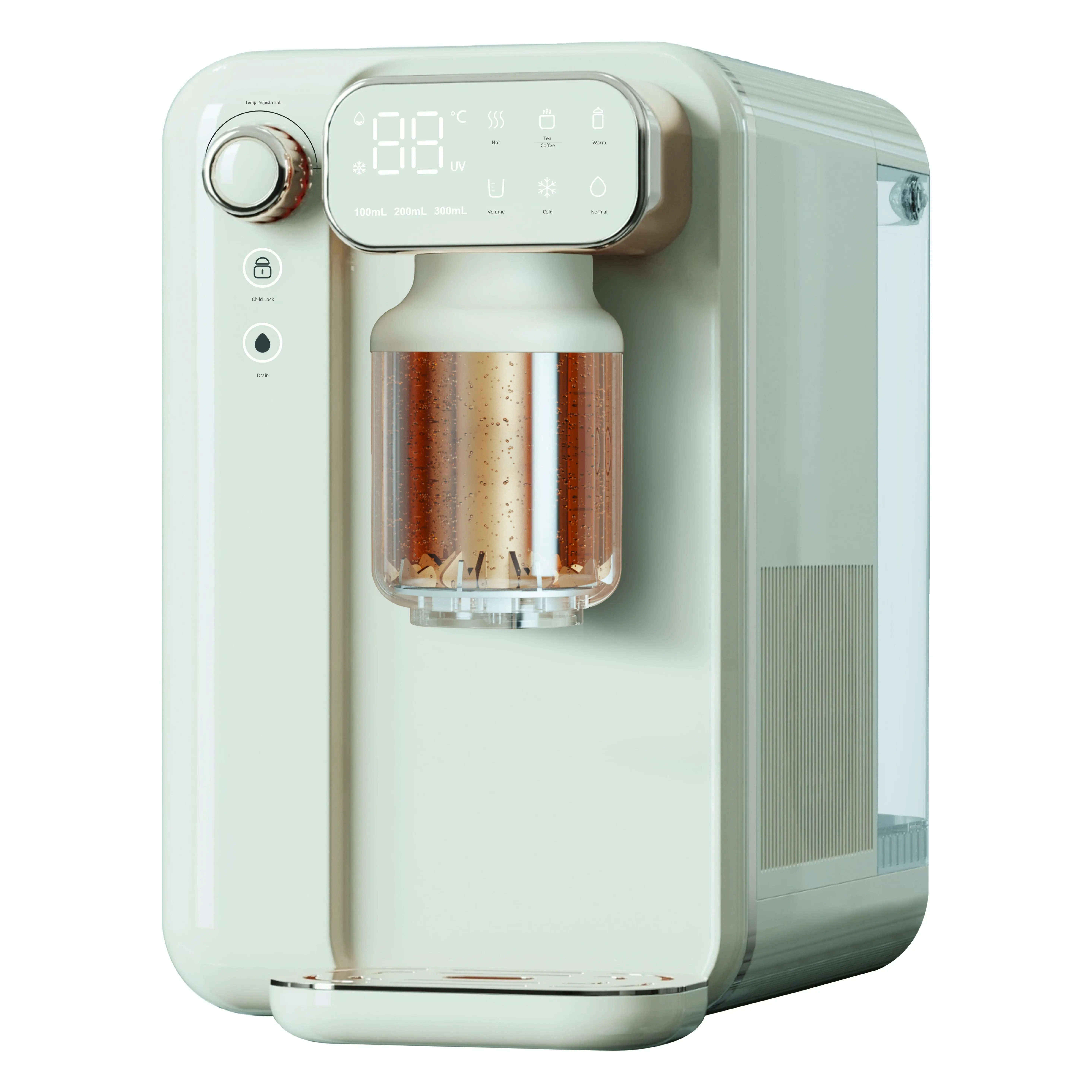 Electric water dispenser Hot and cold plastic water dispenser Modern indoor household and hotel use