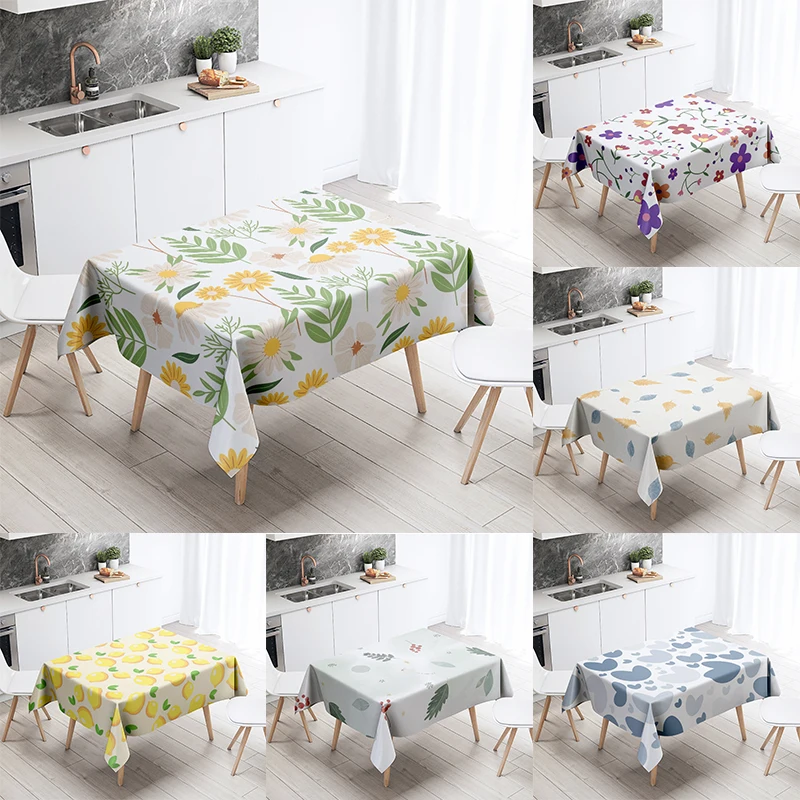 

Cartoon floral tablecloth fruit anti-fouling waterproof rectangular kitchen dining table home decoration
