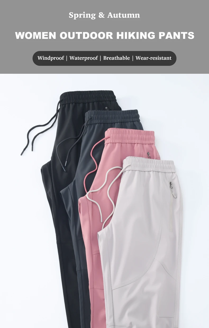 Description Picture 3 of itemJNLN Women Hiking Pants Outdoor Sports Elasticity Waterproof Cargo Pants Camping Trekking Climbing Mountaineering Trousers