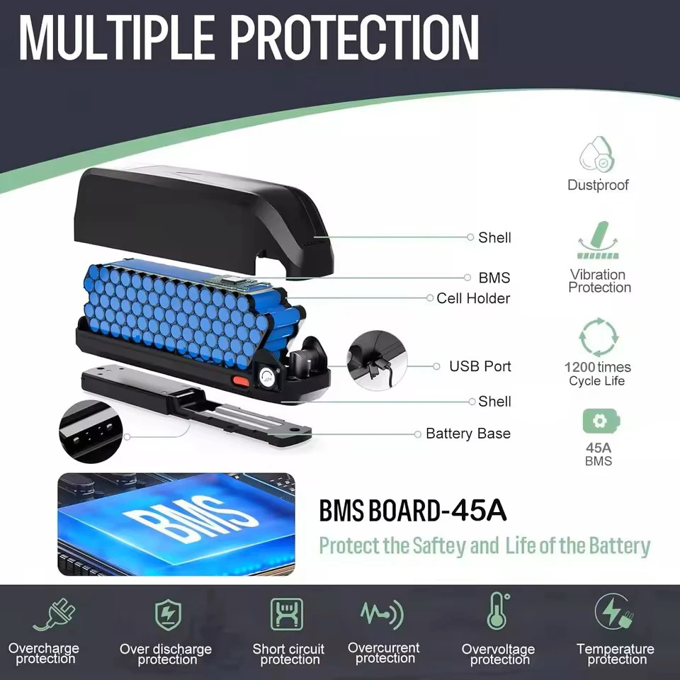 36v Hailong cham rider E bike Battery 36v 16ah 23 30ah 500w 40ah 50ah Electric Bicycle Lithium Battery Ncr18650b 350w Motor