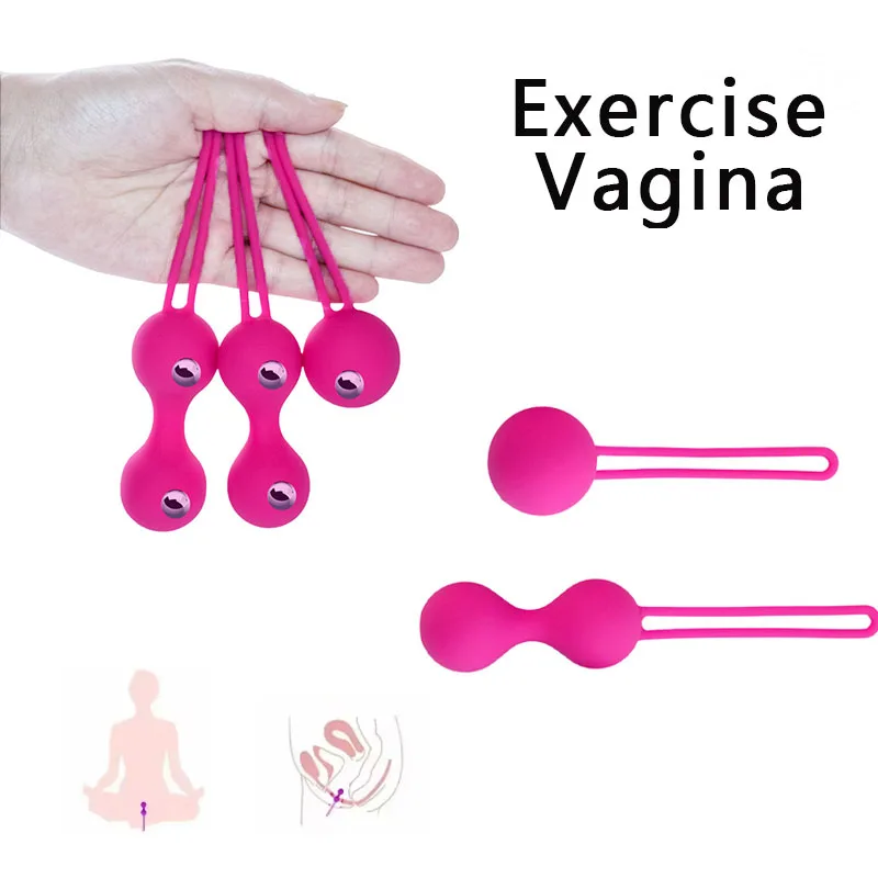 Women's Tightening Exercise Ball Intimate Tightening Vagina Muscle Trainer Ball Egg Intimate Sex Toys for Woman 20+ Adults