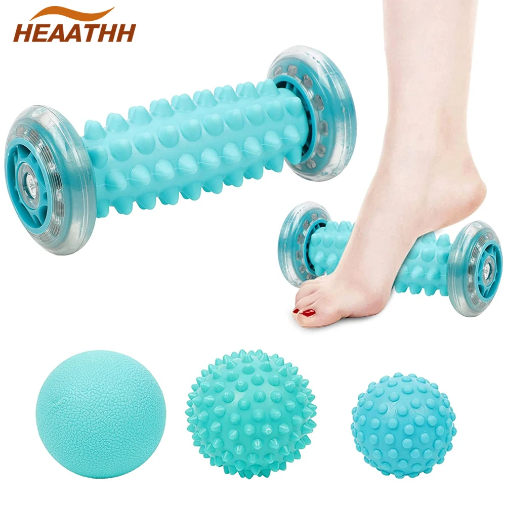 Foot Massager Roller Foot Massage Ball Therapy Set Massage Tool for Muscle Pain Relief,Plantar Fasciitis & Trigger Point Release