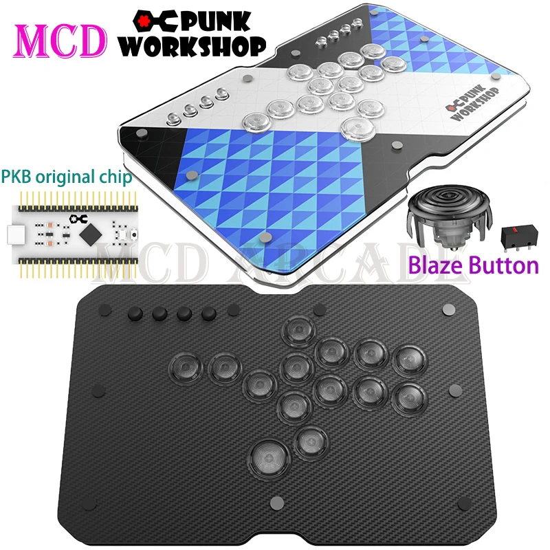 Punk Workshop Leverless Arcade Fighting Controller Ultra Thin/Mini 
