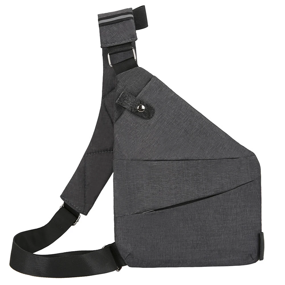 Shoulder Chest Sling Bag Men Women Lightweight Multifunctional Travel for Outdoor Casual Business Left/Right
