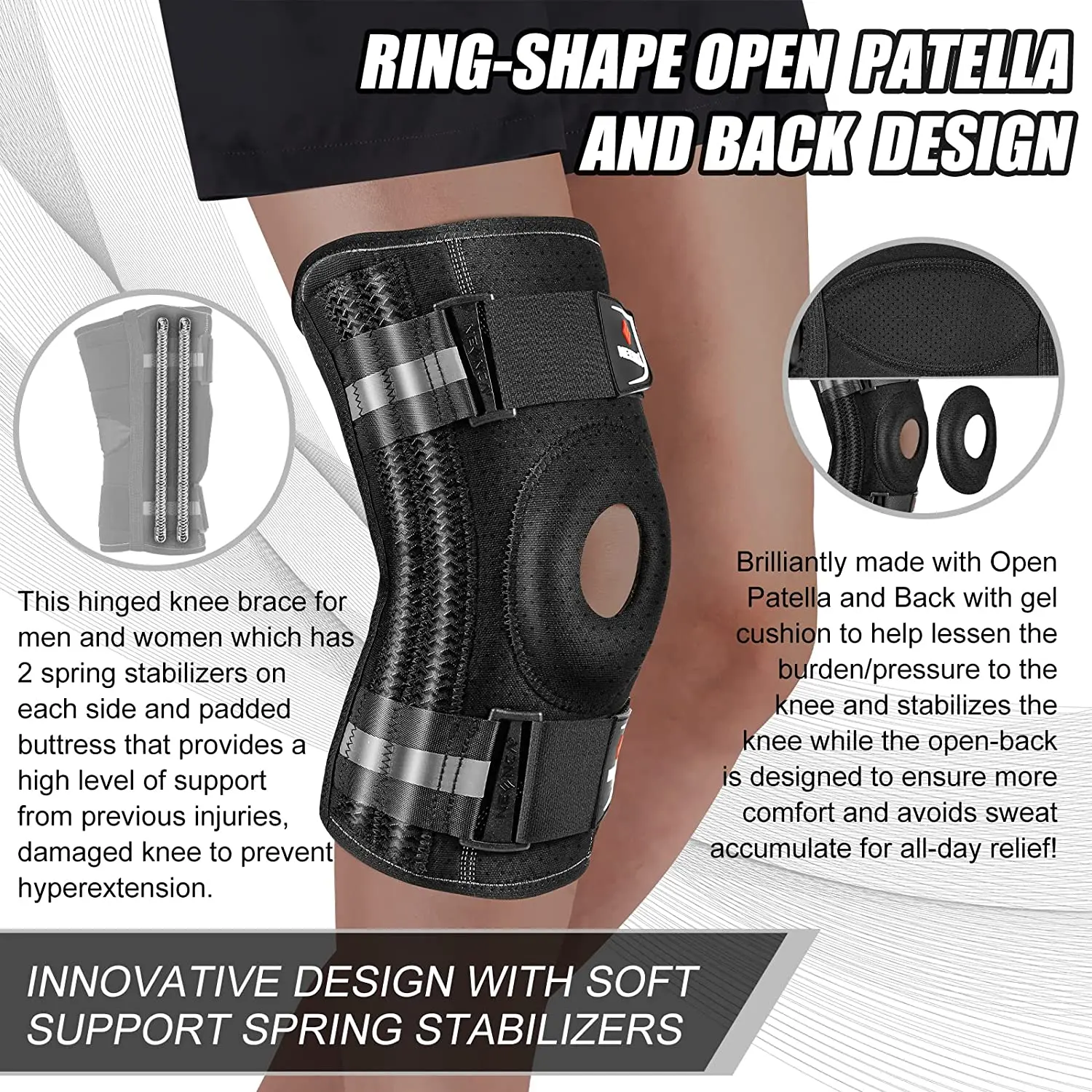 Active Knee Support Brace for Arthritis & Meniscus Relief