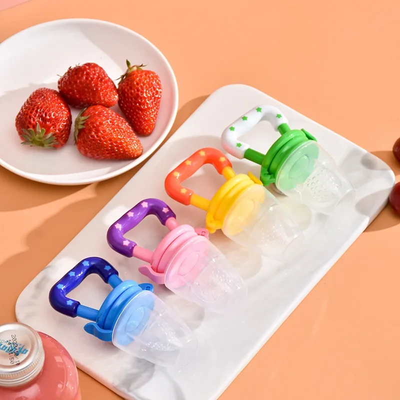 Baby Fruit Feeder Fresh Food Feeder Teething Toy Silicone Bag Food Grade Silicone Suitable for Babies