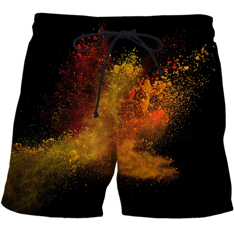 

Summer Speckled tie dye pattern Men's Beach Pants 3D Printing Men And Women Lovers Sports Street Leisure Beach Pants Men's Wear