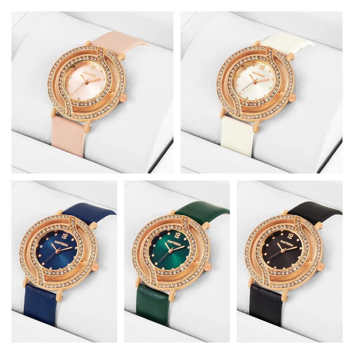 

Candycat 2022 Quartz Watch for Women Inlaid Rhinestone PU Belt Hollow Dial Luxury Fashion Elegant Trend Reloj Mujer Montre Femme