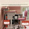 Kids Desk and Chair Set, Height Adjustable Children Bedroom Study Desk, Can Directly for Drawing Desktop, Book Stand 3