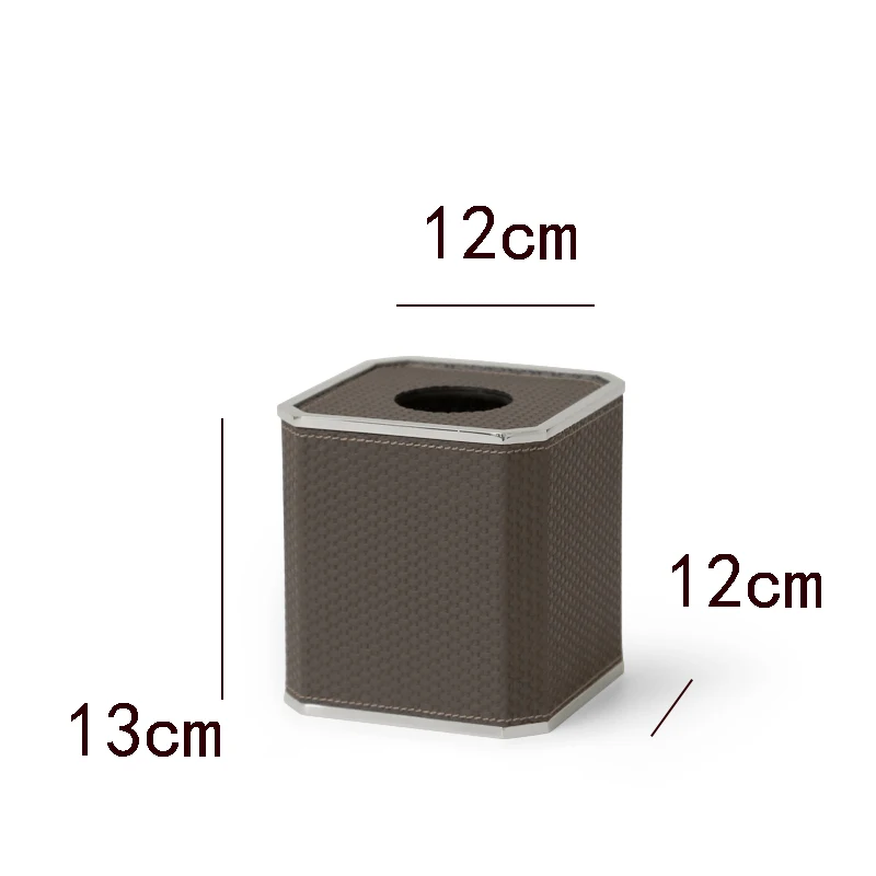 Luxury Tissue Box Hotel High-End Metal Roll Paper Box Home Living Room Desktop Decoration Ornaments Viano Roll Paper Towel Box 6