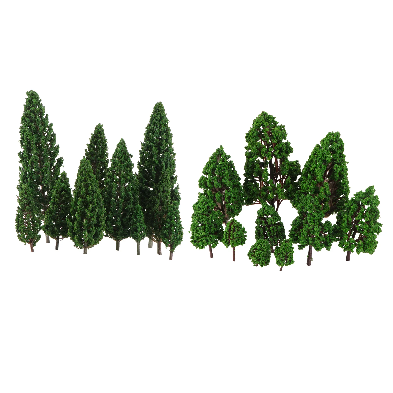 

22 Pcs Railway Model Greenery Decor Model Tree Train Accessories Mini Border Landscape Scenery
