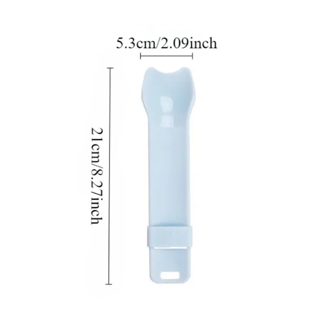1PC Cat Strip Feeder Cat Strip Scoop Squeezer No Dirty Hands Pet Meat Mash Snacks Cat Food Feeding Scoop 2
