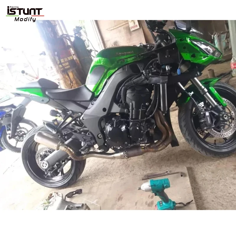 Slip On For Kawasaki Ninja 1000SX Z1000SX 2020 - 2023 Motorcycle Exhaust Escape Modify Middle Link Pipe Connect Original Muffler - Image 2
