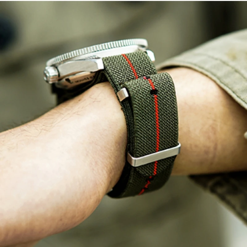 Elastic Nylon Waterproof Outdoor Sport Watchband Strap