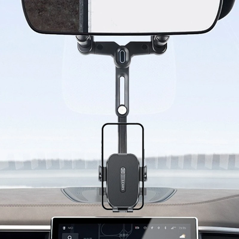 Supporto per telefono da auto Lcars, supporto per specchietto retrovisore, staffa di supporto per navigazione, presa sicura per evitare scosse - immagine 5