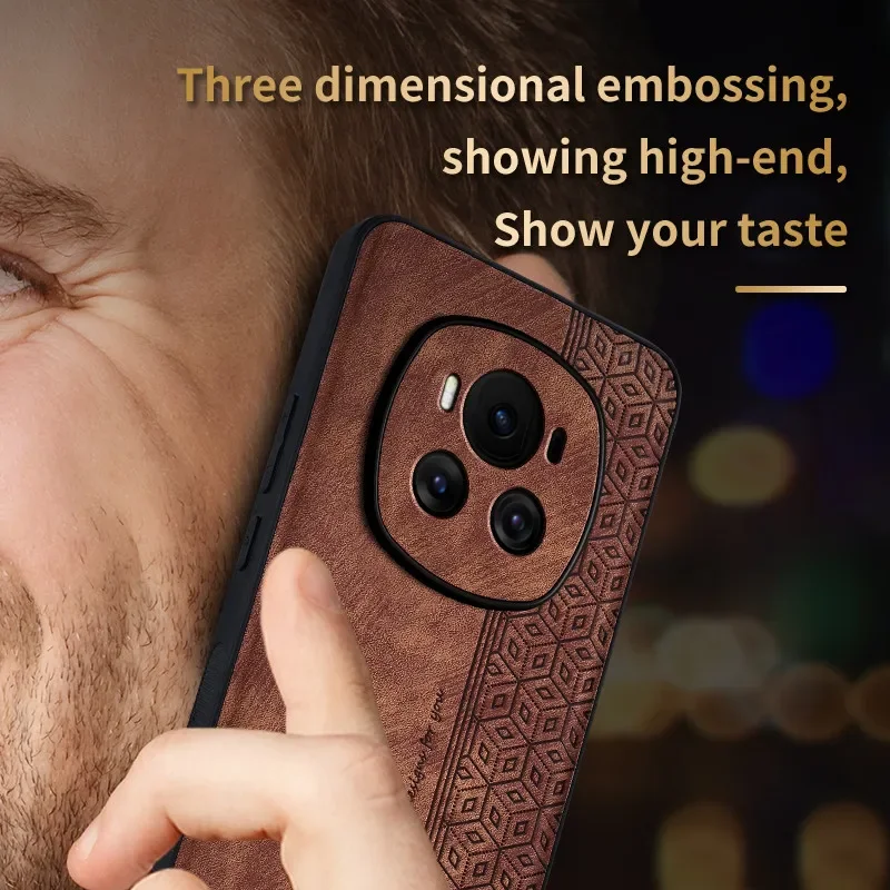 Luxury Leather Business Elite Shockproof Cell Phone Case - Protective Phone Shell