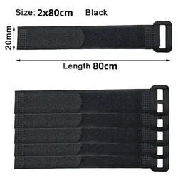 Reusable Nylon Velcro Cable Organizer Straps - Multipurpose Self - Adhesive Hook and Loop Ties (20/5 Pack) - 20PCS (2cmx80cm)