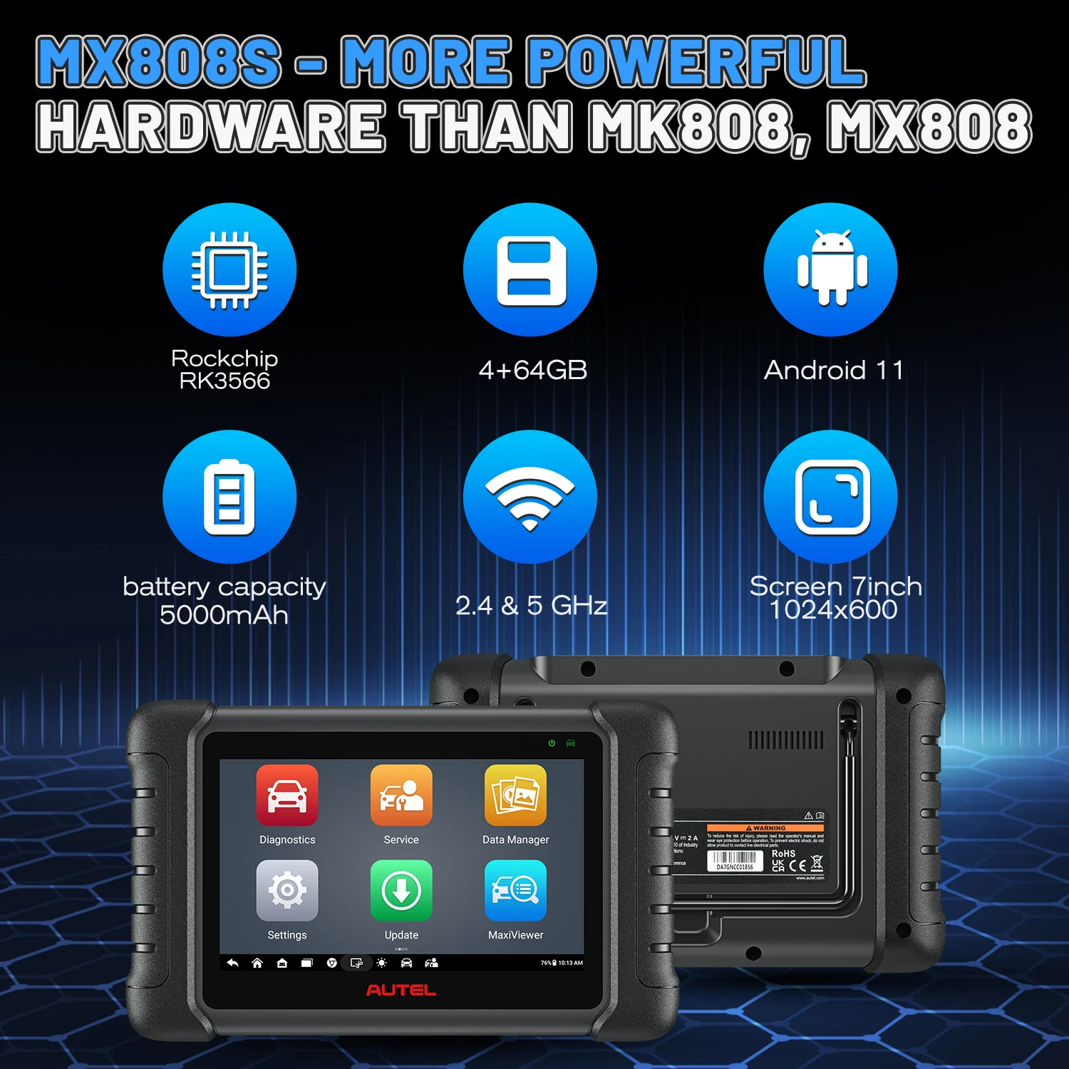 2025 Autel MaxiCheck MX808S Obd2 أداة مسح التحكم ث...