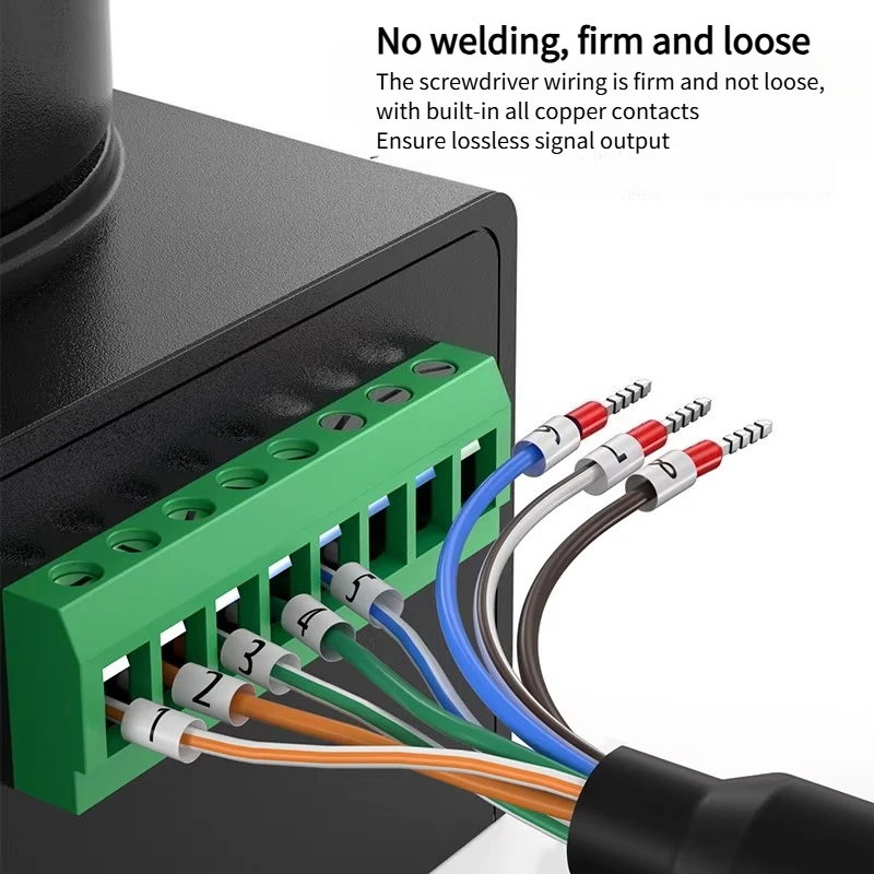 RJ11/RJ12/RJ45/RJ48/RJ50 터미널 와이어 번호 튜브 포함 6P6C 8P8C 10P10C RJ45 크리스탈 헤드에서 232 싱글 헤드 케이블 커넥터