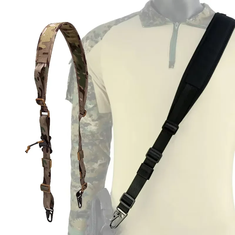 Hunting Rifle Tactical Sling Removable 2 Point Padded Combat Modular Shooting Equipment MC Strap Accessories for Outdoor Hunting 2