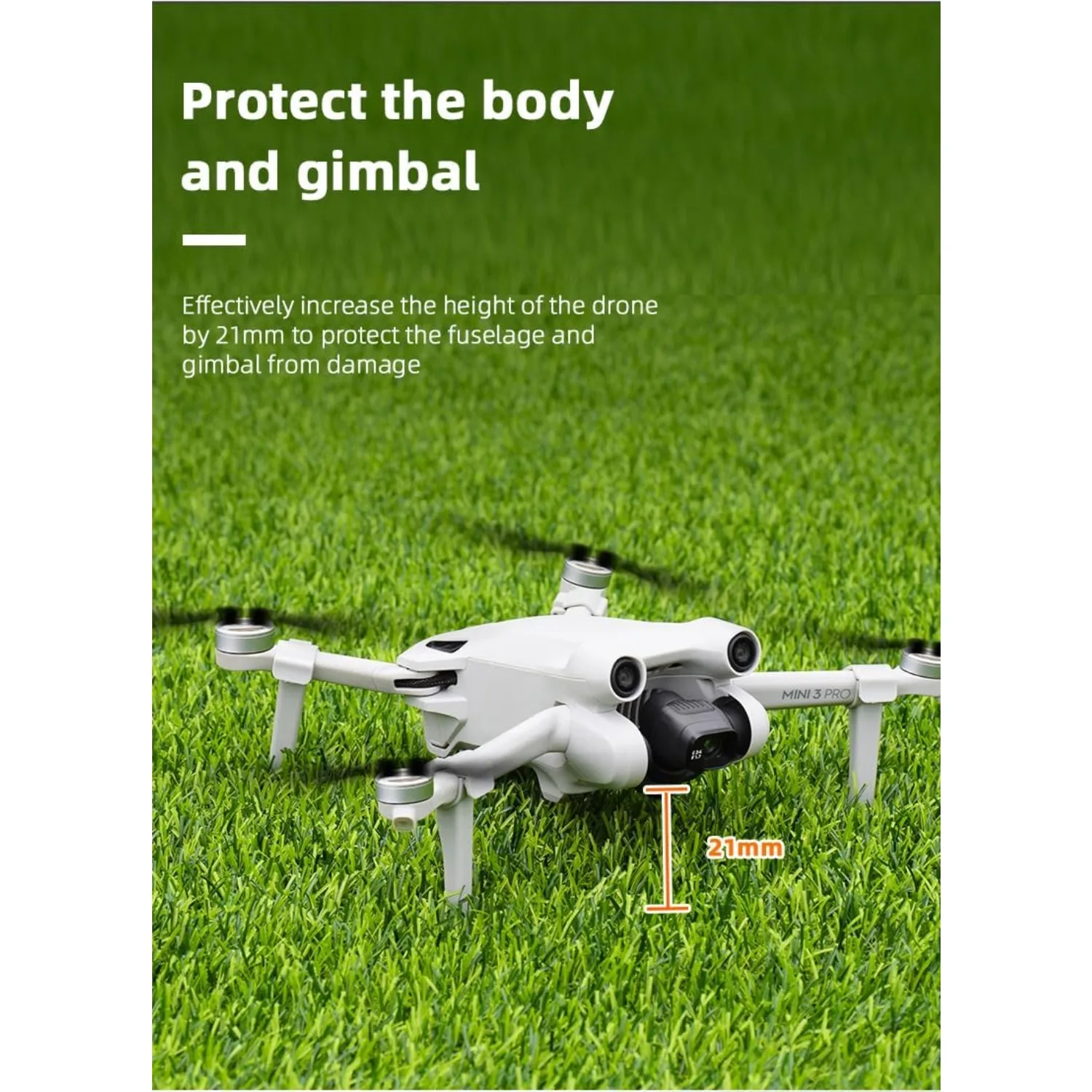 DJI Mini 3 및 3Pro 드론 교체 부품 액세서리와 호환되는 랜딩 기어 다리 확장 장치