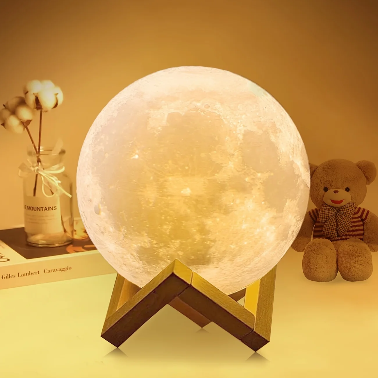 Dropship-3D-Print-Moon-Lamp-Moonlight-Colorful-Touch-USB-Led-Night ...