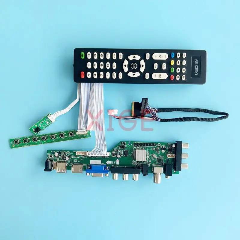 

Для LTN140AT20 LTN140AT21 плата контроллера драйвера USB + DHMI + VGA + 2AV 14 "комплект 1366*768 40-Pin LVDS DVB цифровой сигнал
