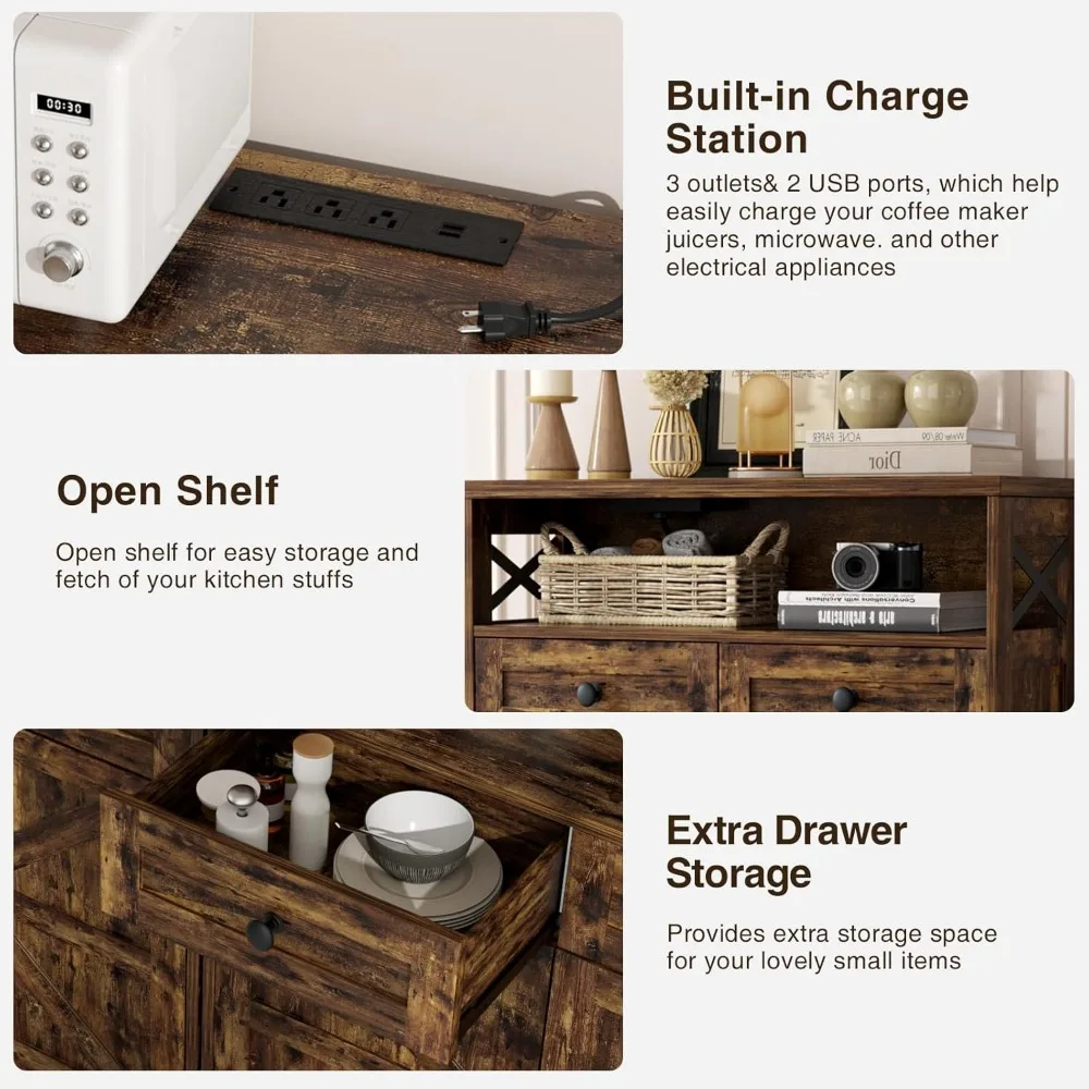 Farmhouse Barn Door Sideboard 5