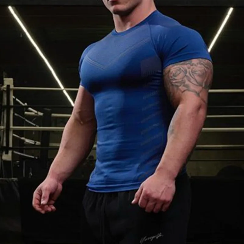 2025 الرجال بلون تي شيرت رياضي صيف جديد رياضة اللي...