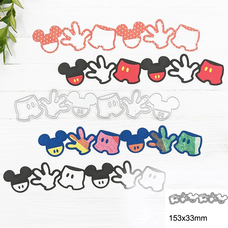 

Cute Little Mouse Gloves Metal Cutting Dies For DIY Scrapbook Cutting Die Paper Cards Embossed Decorative Craft Die Cut New